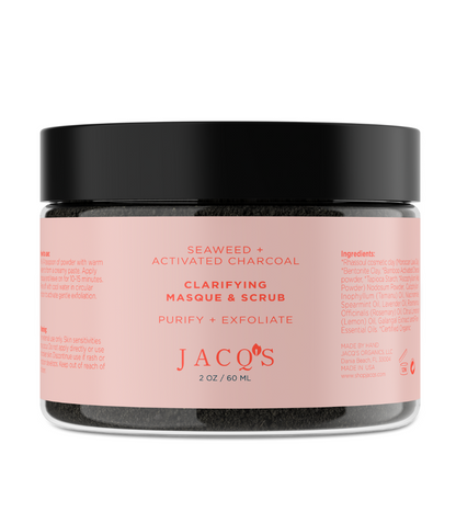 JACQ's Clarifying Green Smoothie Face Masque and Scrub