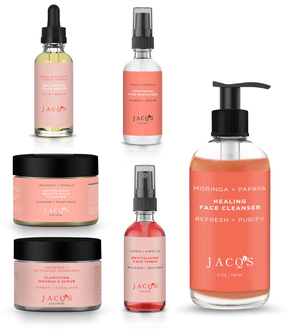 6 JACQ's skincare products, Operation Glow 4.0